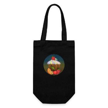 Cake - Gift Bag for Bottles - black - Front