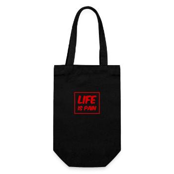 La vie est douleur - Sac à bouteille - noir - Devant