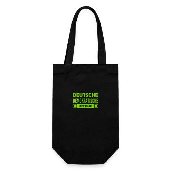 ich lebe im Osten - Geschenkbeutel für Flaschen - Schwarz - Vorne
