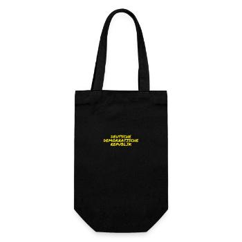 ich komme aus dem Osten - Geschenkbeutel für Flaschen - Schwarz - Vorne