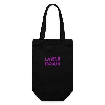 a Layer 8 problem - Gift Bag for Bottles - black - Front