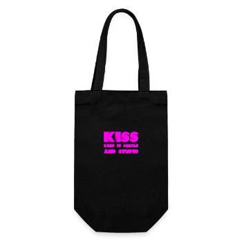 Simple is better - Gift Bag for Bottles - black - Front