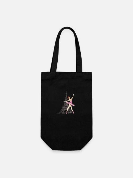 danseuse de ballet à Paris - Sac à bouteille - noir