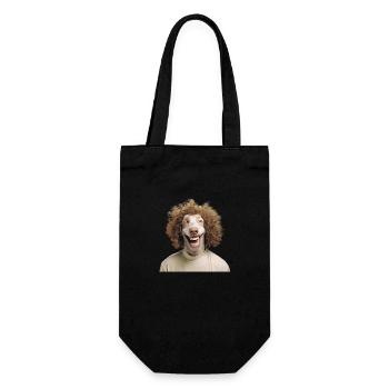 Adopt a dog from an animal shelter. - Gift Bag for Bottles - black - Front