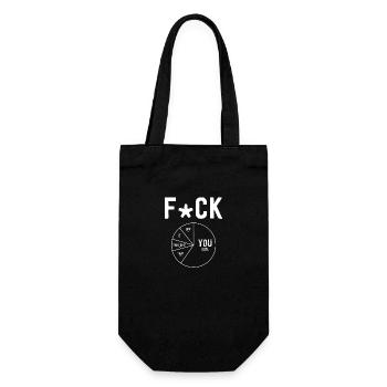 Euphémismes expressifs : le « spectre Fck » en blanc - Sac à bouteille - noir - Devant