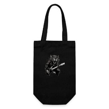 Animaux Domestiques, Mignon, Chat, Animal, Chat, Drôle De Musique, Guitare - Sac à bouteille - noir - Devant