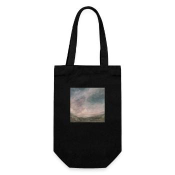 Abstrakter Himmel rosa - Geschenkbeutel für Flaschen - Schwarz - Vorne