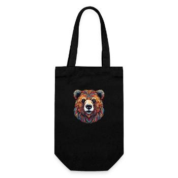 Grizzly Bear - Gift Bag for Bottles - black - Front