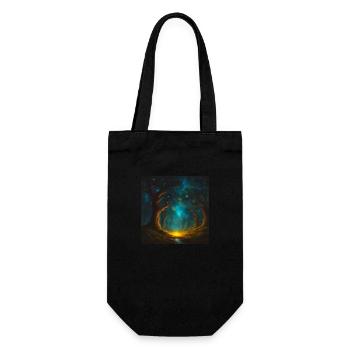 Mystic Tree 2 - Gift Bag for Bottles - black - Front
