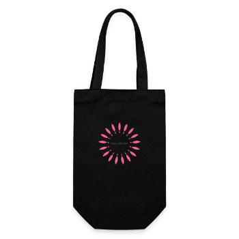 Transparent Logo - Gift Bag for Bottles - black - Front