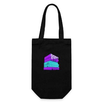 Do not stop until you are proud. - Gift Bag for Bottles - black - Front