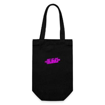 die Tragik der Vergänglichkeit - Geschenkbeutel für Flaschen - Schwarz - Vorne