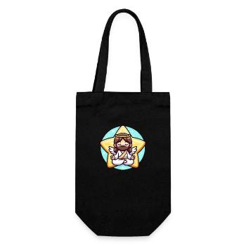 Jésus mignon méditant - Sac à bouteille - noir - Devant