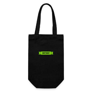 ich bin unoptimiert - Geschenkbeutel für Flaschen - Schwarz - Vorne