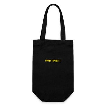 Optimierungspotenzial - Geschenkbeutel für Flaschen - Schwarz - Vorne