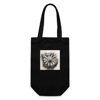 Dartboard Winkinger Shield - Gift Bag for Bottles - black - Front