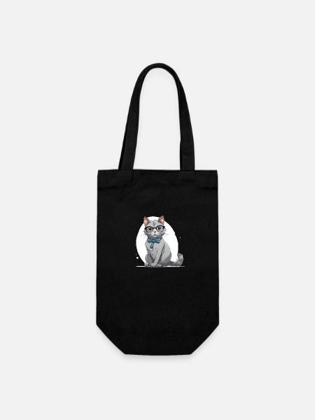 Katzenarzt - Geschenkbeutel für Flaschen - Schwarz