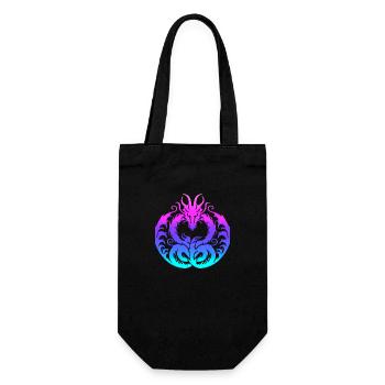 Fantasy Dragon Anime Dragon Head Reptile mythique - Sac à bouteille - noir - Devant