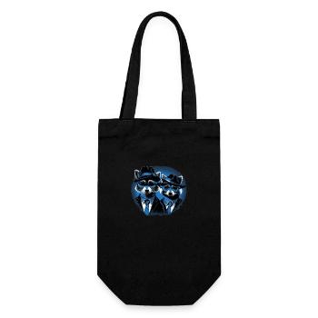 BB raccoons - Gift Bag for Bottles - black - Front