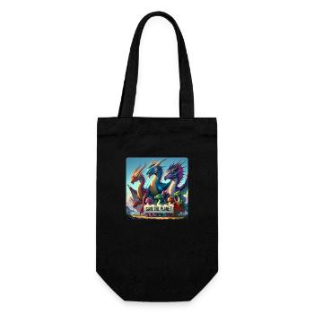 Dragon Family - Gift Bag for Bottles - black - Front