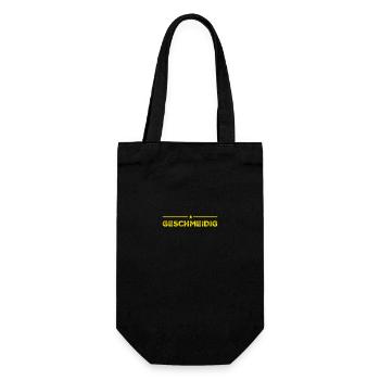 ich bin geschmeidig - Geschenkbeutel für Flaschen - Schwarz - Vorne