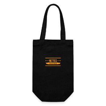 sieht gut aus - Geschenkbeutel für Flaschen - Schwarz - Vorne
