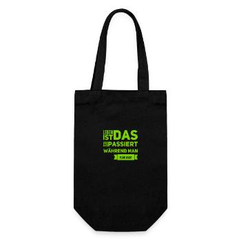 Making plans - Gift Bag for Bottles - black - Front