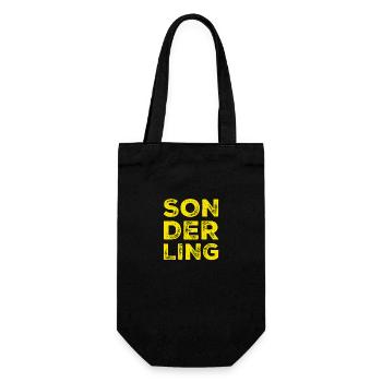 There's an oddball in front of you - Gift Bag for Bottles - black - Front