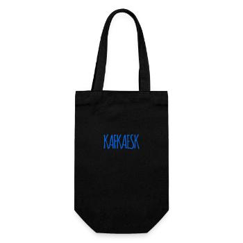 das ist voll kafkaesk - Geschenkbeutel für Flaschen - Schwarz - Vorne