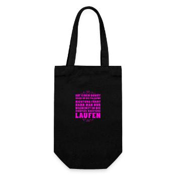 the direction has to be right - Gift Bag for Bottles - black - Front