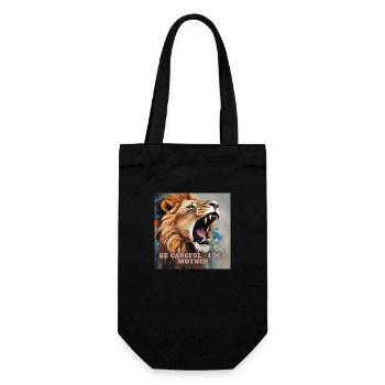 Be careful I m a Mother - Geschenkbeutel für Flaschen - Schwarz - Vorne