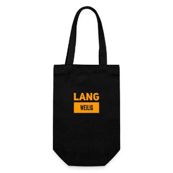ich bin voll gelangweilt - Geschenkbeutel für Flaschen - Schwarz - Vorne
