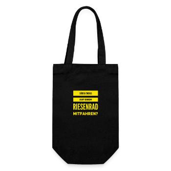 dürfen Zwerge das? - Geschenkbeutel für Flaschen - Schwarz - Vorne