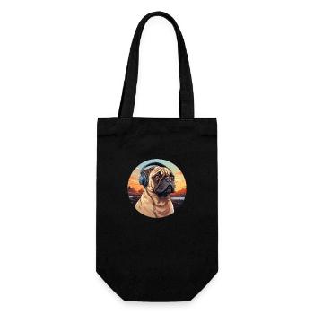 Casque carlin vintage - Sac à bouteille - noir - Devant