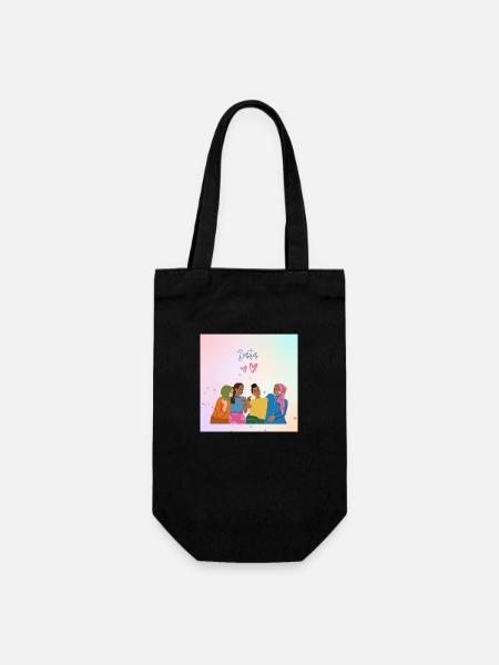 International Friendship Day Girls - Geschenkbeutel für Flaschen - Schwarz