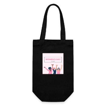 Women‘s day - Geschenkbeutel für Flaschen - Schwarz - Vorne