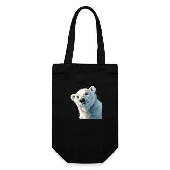 Ours polaire - Sac à bouteille - noir - Devant