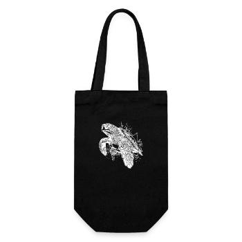 Elegant Diving Turtles for Divers - Gift Bag for Bottles - black - Front