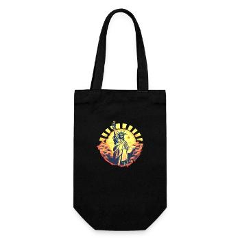 New York USA America Travel Tourist City - Gift Bag for Bottles - black - Front