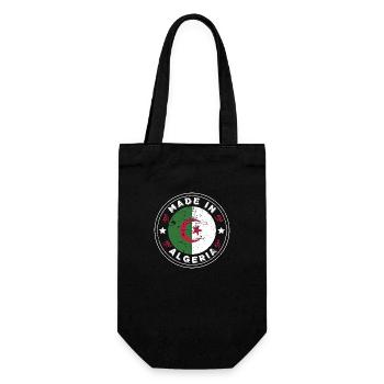 Made in algeria - gift idea Algeria - Gift Bag for Bottles - black - Front