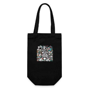 Stay Wonderful - Gift Bag for Bottles - black - Front