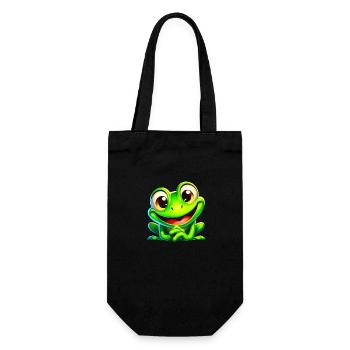Naughty Frog - Gift Bag for Bottles - black - Front
