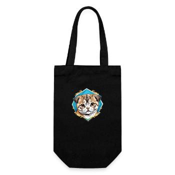 Chat Scottish Fold - Sac à bouteille - noir - Devant