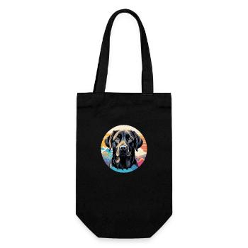 Labrador Retriever - Gift Bag for Bottles - black - Front