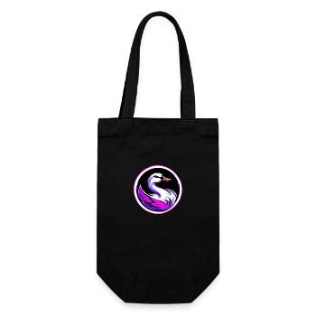 Swan - Gift Bag for Bottles - black - Front