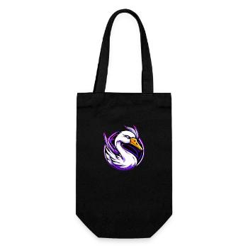 swan 2 - Geschenkbeutel für Flaschen - Schwarz - Vorne