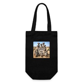 Famille Suricate - Sac à bouteille - noir - Devant