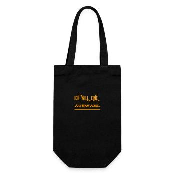 ich möchte eine Auswahl - Geschenkbeutel für Flaschen - Schwarz - Vorne