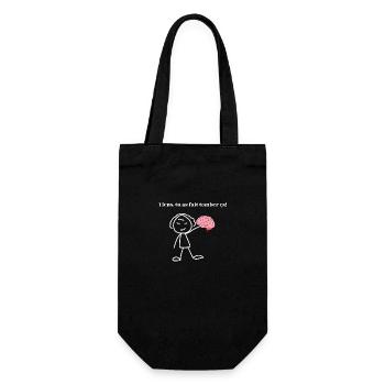 tu as fait tomber ton cerveau -citation drôle - Sac à bouteille - noir - Devant