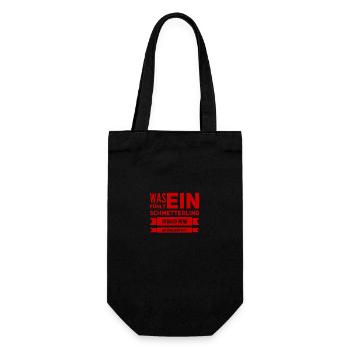 Schmetterlinge in Liebe - Geschenkbeutel für Flaschen - Schwarz - Vorne
